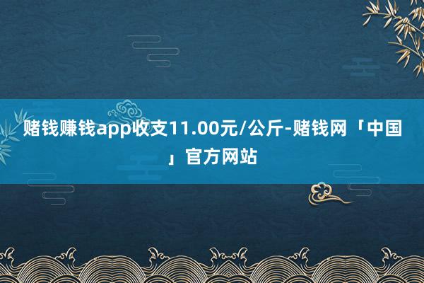 赌钱赚钱app收支11.00元/公斤-赌钱网「中国」官方网站