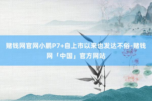 赌钱网官网小鹏P7+自上市以来也发达不俗-赌钱网「中国」官方网站