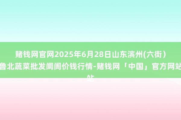赌钱网官网2025年6月28日山东滨州(六街)鲁北蔬菜批发阛阓价钱行情-赌钱网「中国」官方网站