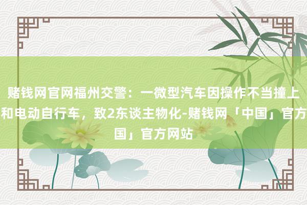 赌钱网官网福州交警：一微型汽车因操作不当撞上汽车和电动自行车，致2东谈主物化-赌钱网「中国」官方网站